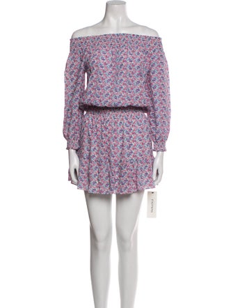 Nicole Miller Floral Print Mini Dress