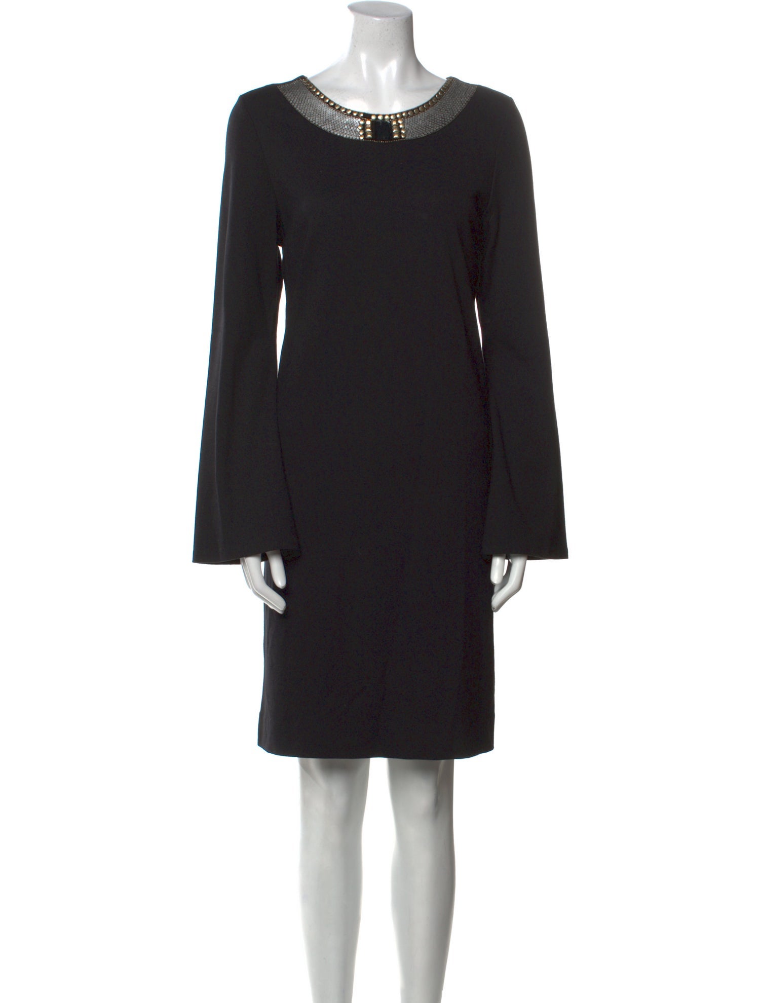 Nicole Miller Scoop Neck Knee-Length Dress