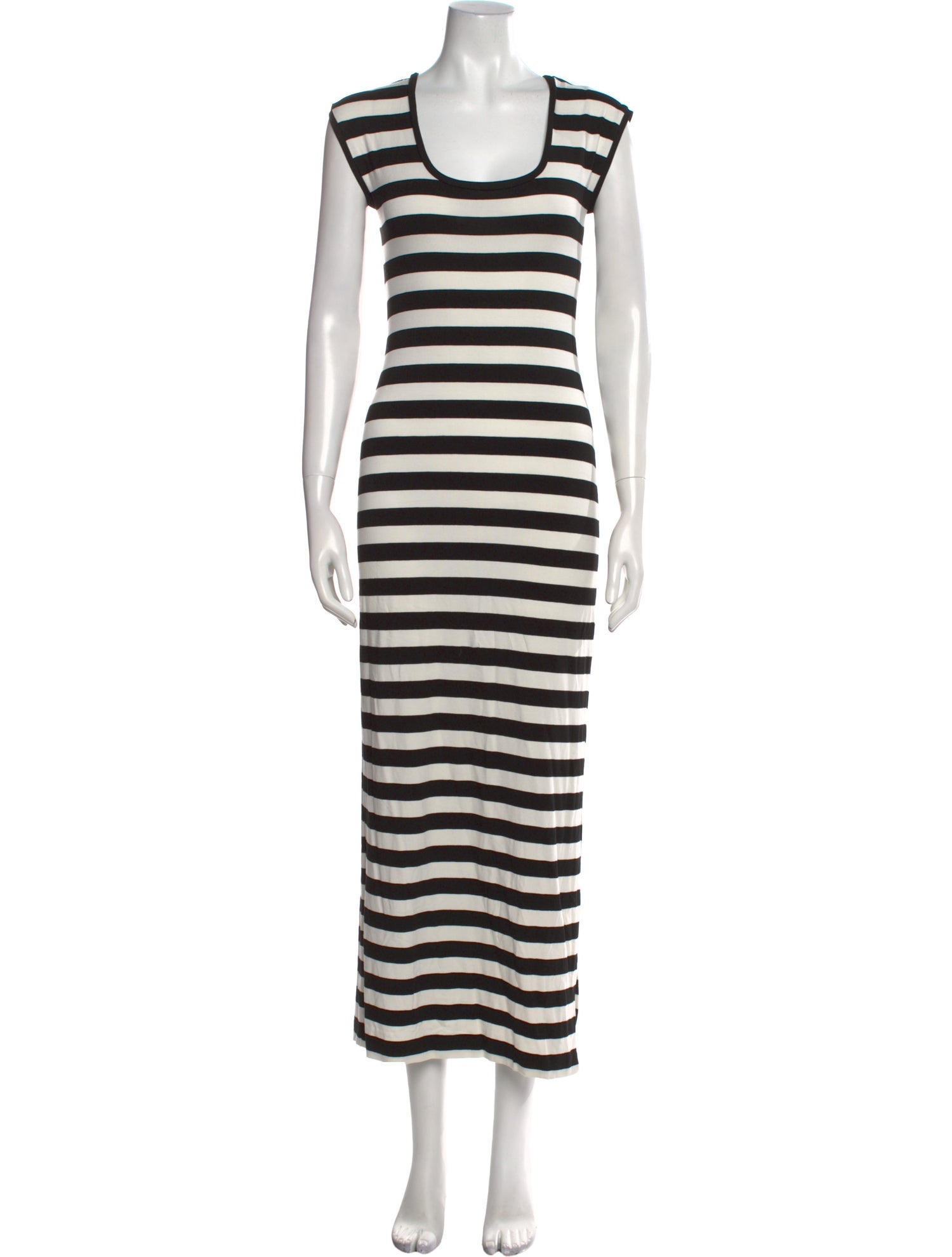 Nicole Miller Striped Long Dress