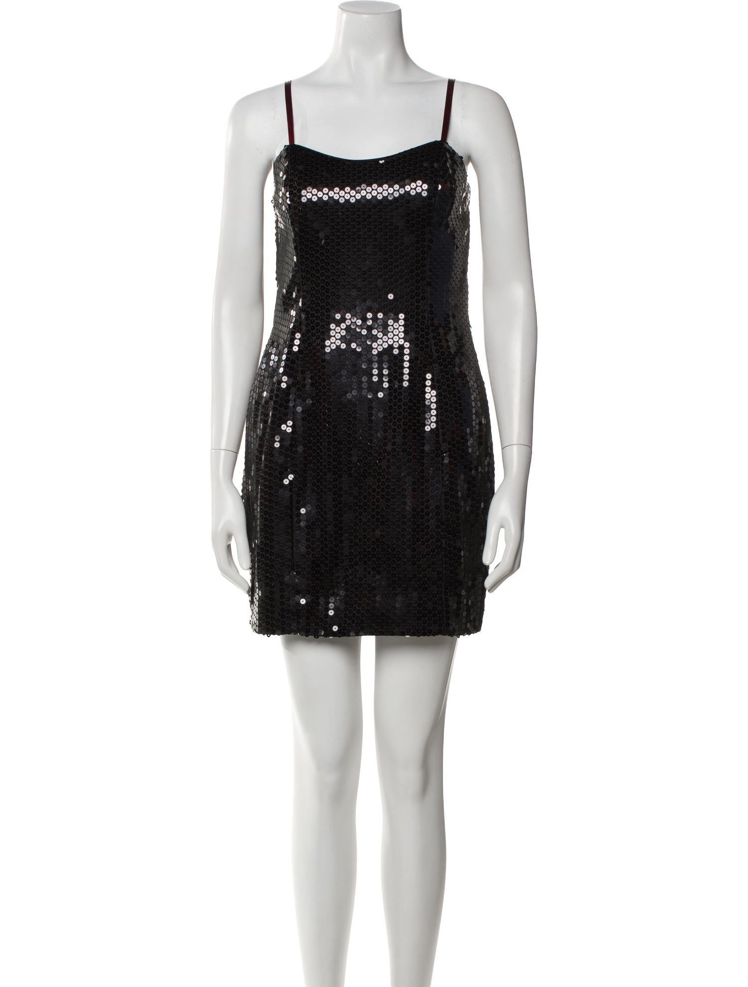 Nicole Miller Square Neckline Mini Dress