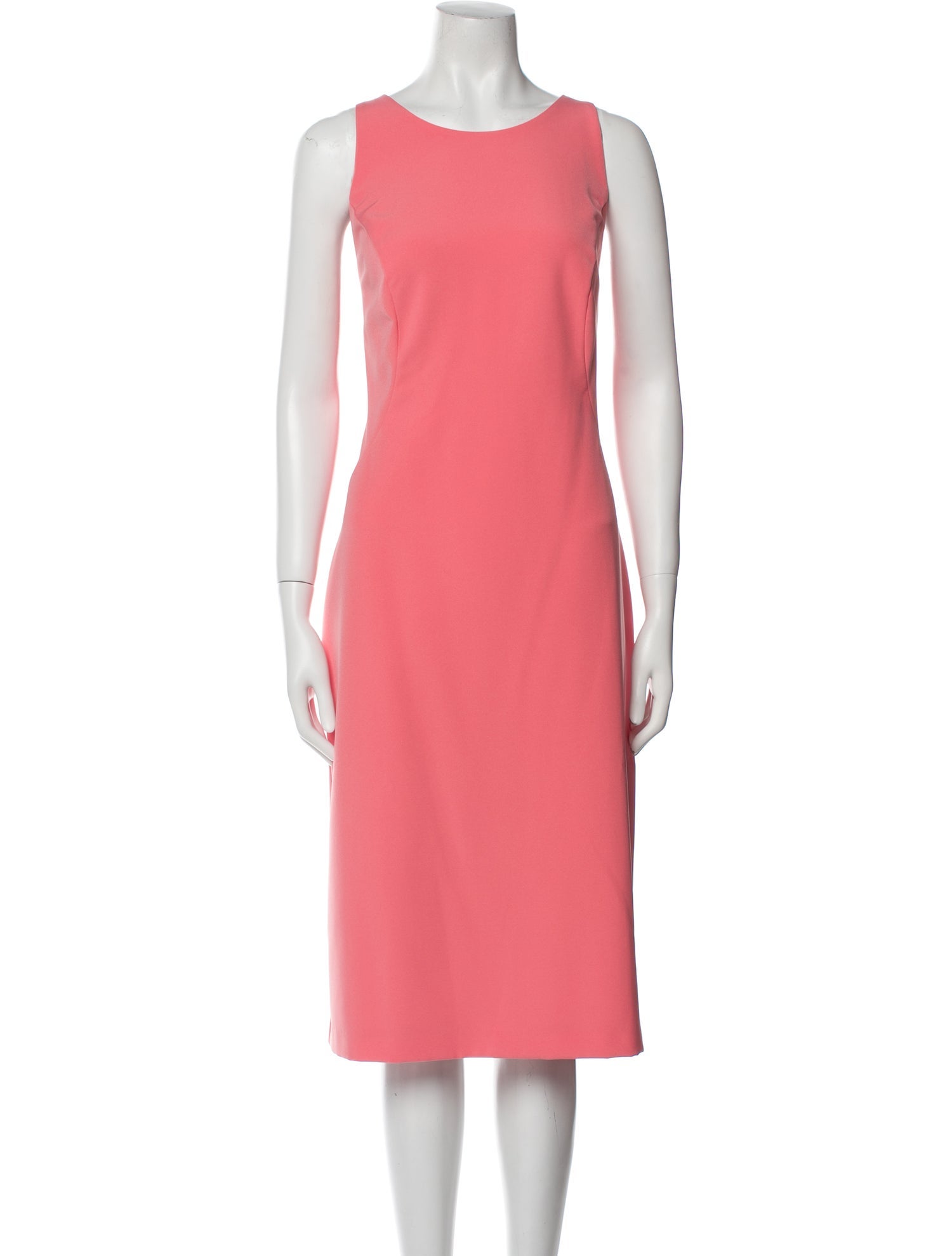 Nicole Miller Scoop Neck Midi Length Dress
