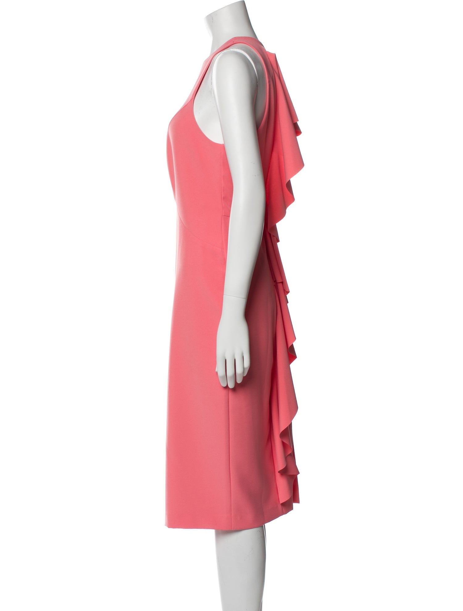 Nicole Miller Scoop Neck Midi Length Dress