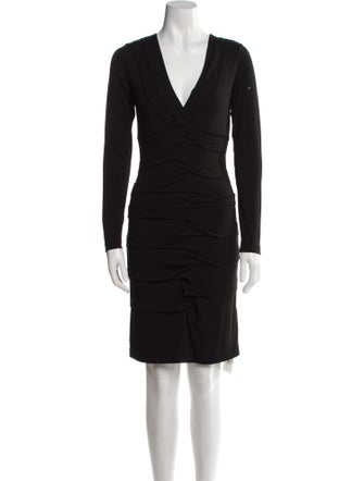 Nicole Miller V-Neck Mini Dress