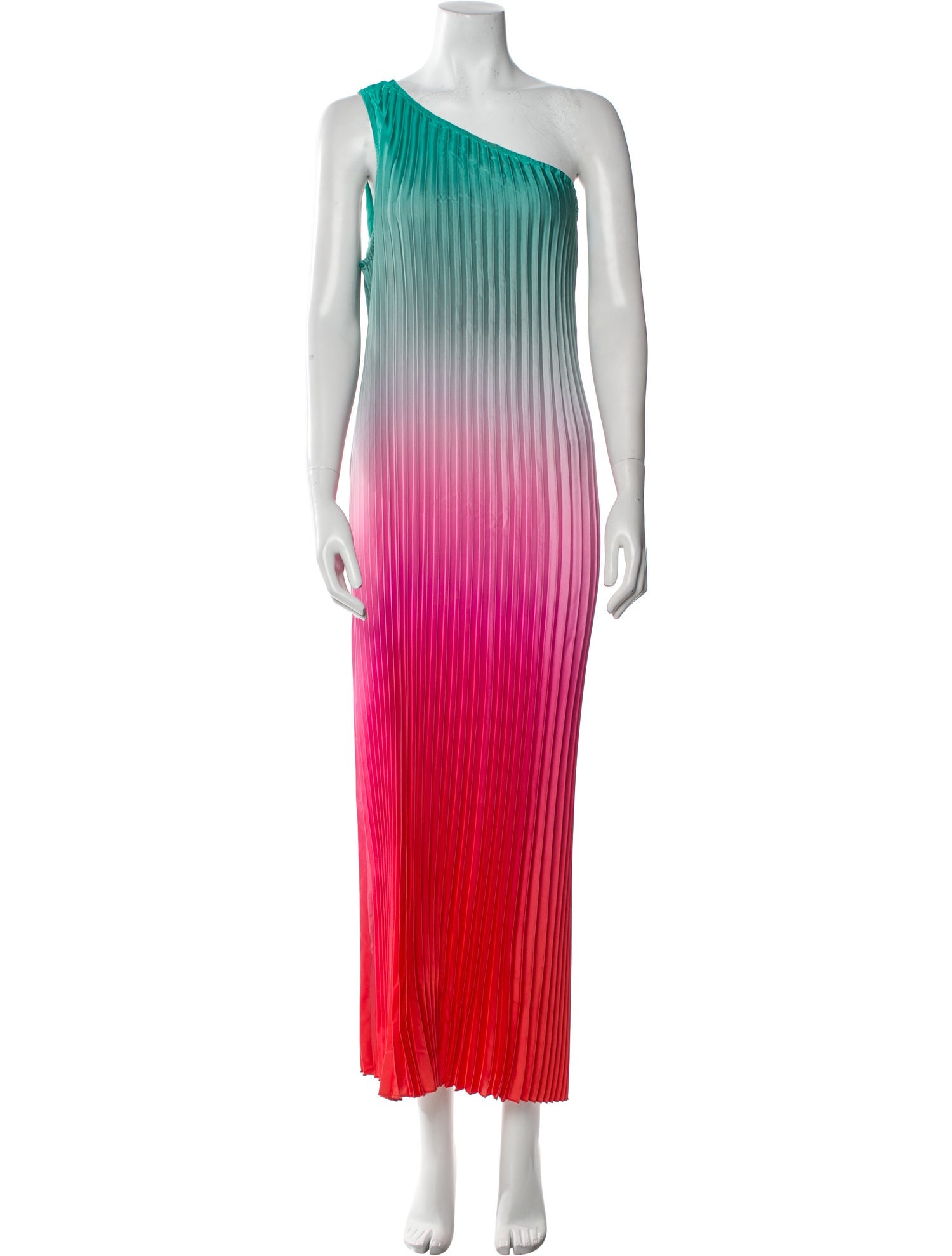 Nicole Miller One-Shoulder Long Dress