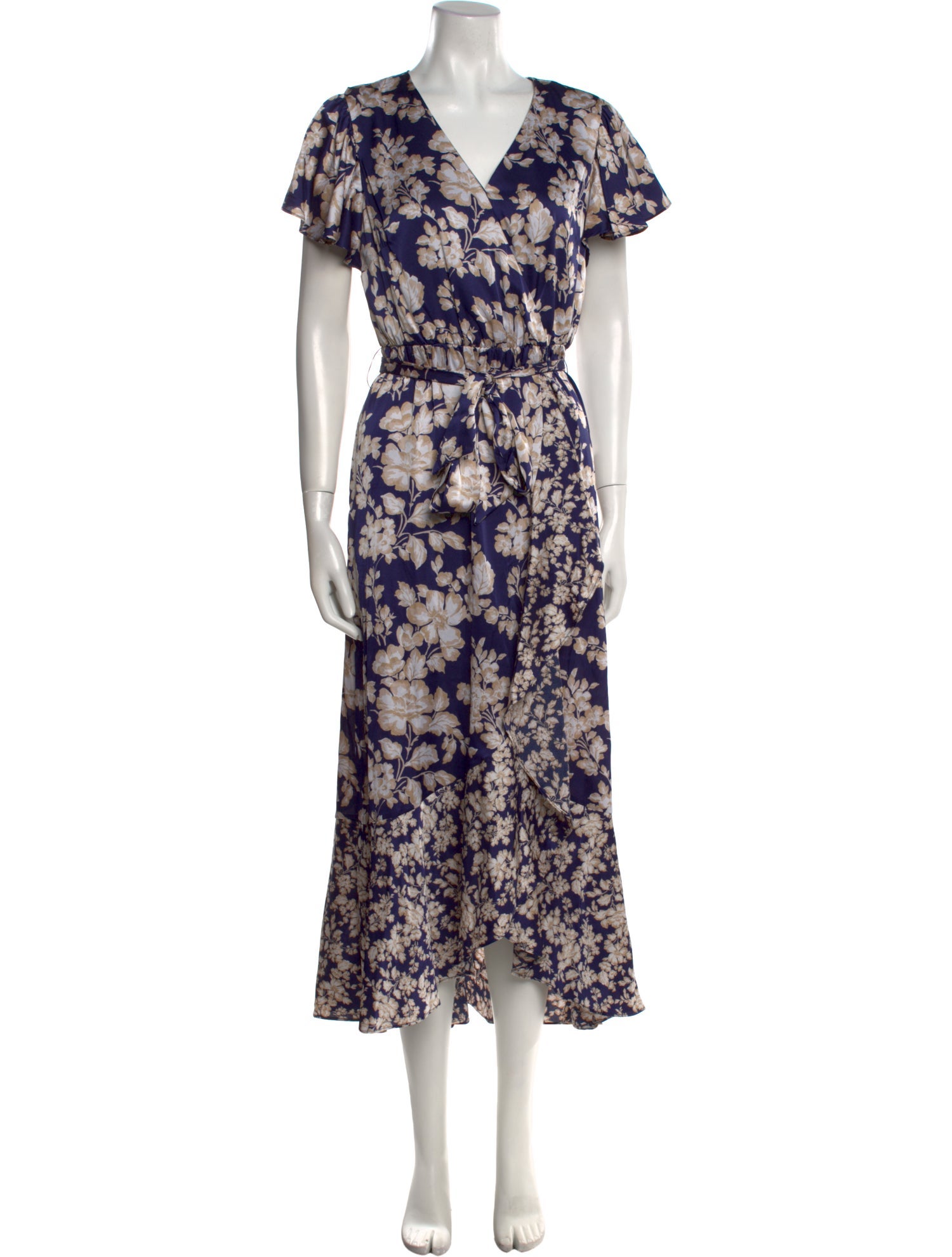 Nicole Miller Floral Print Long Dress