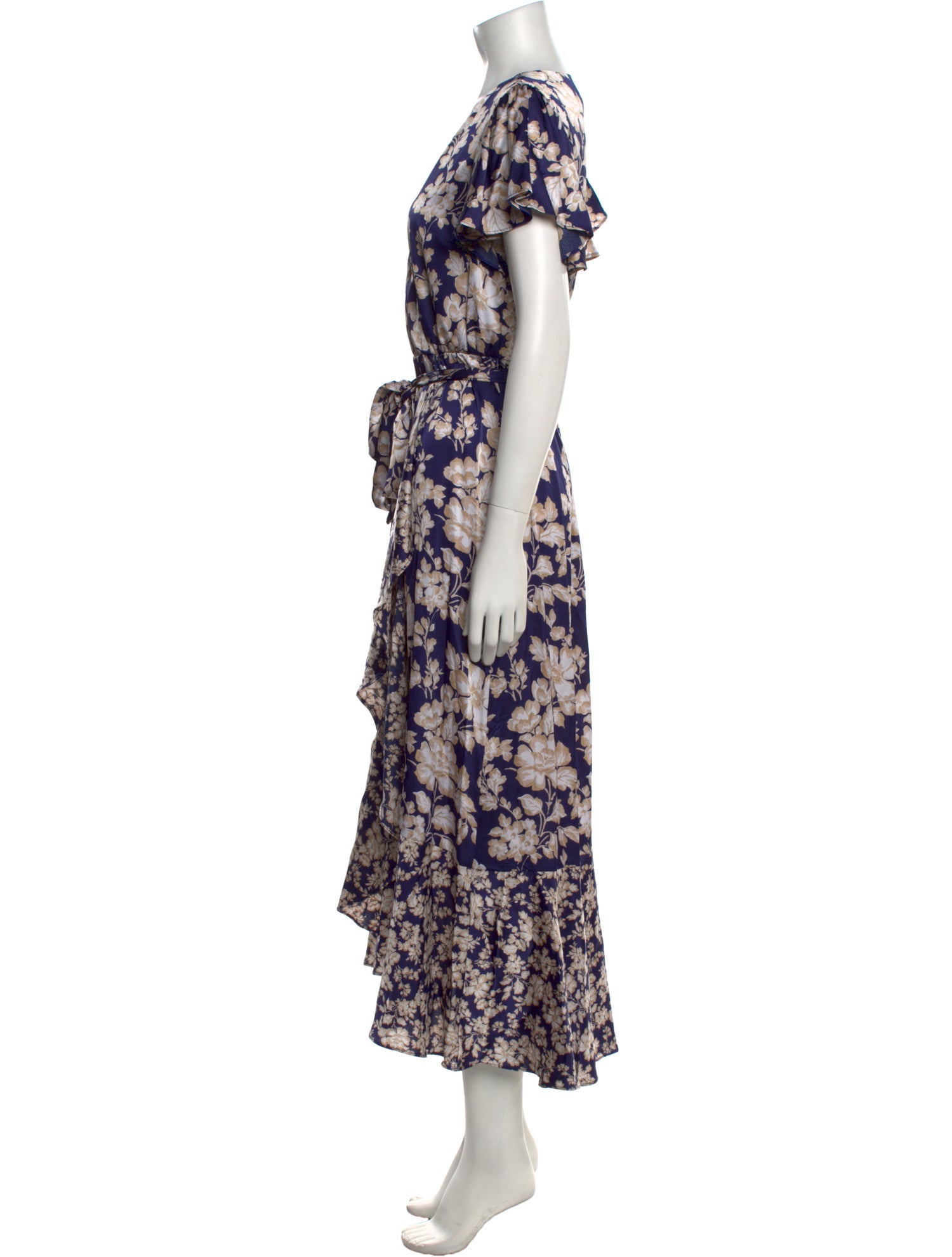 Nicole Miller Floral Print Long Dress