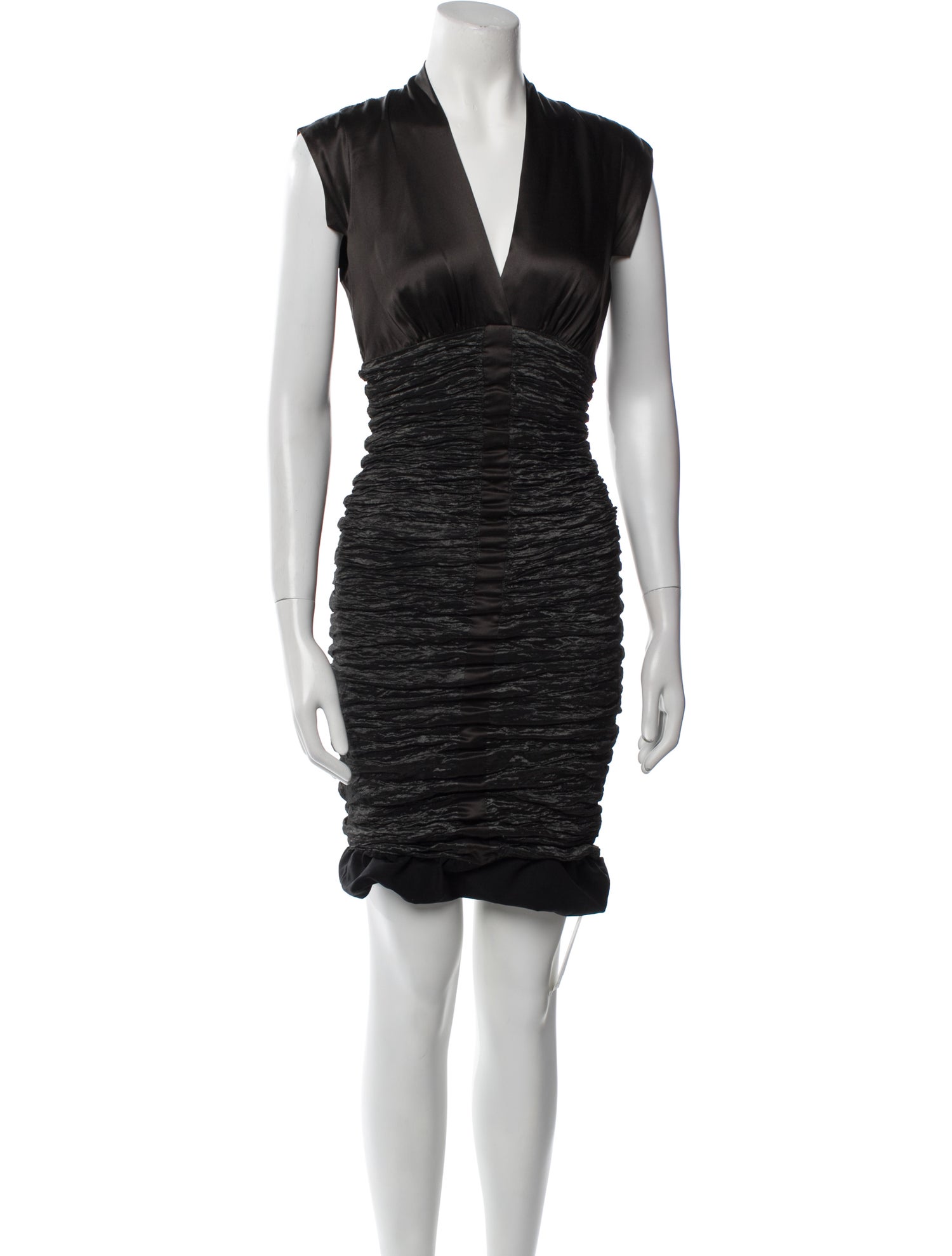 Nicole Miller V-Neck Mini Dress