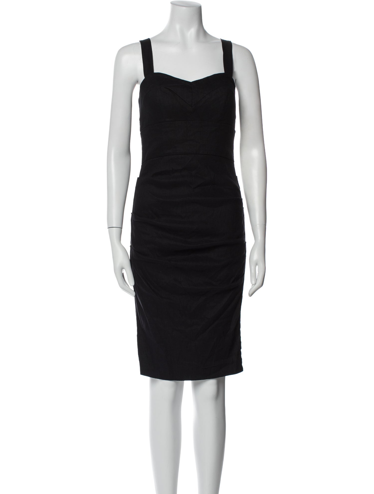 Nicole Miller Square Neckline Knee-Length Dress