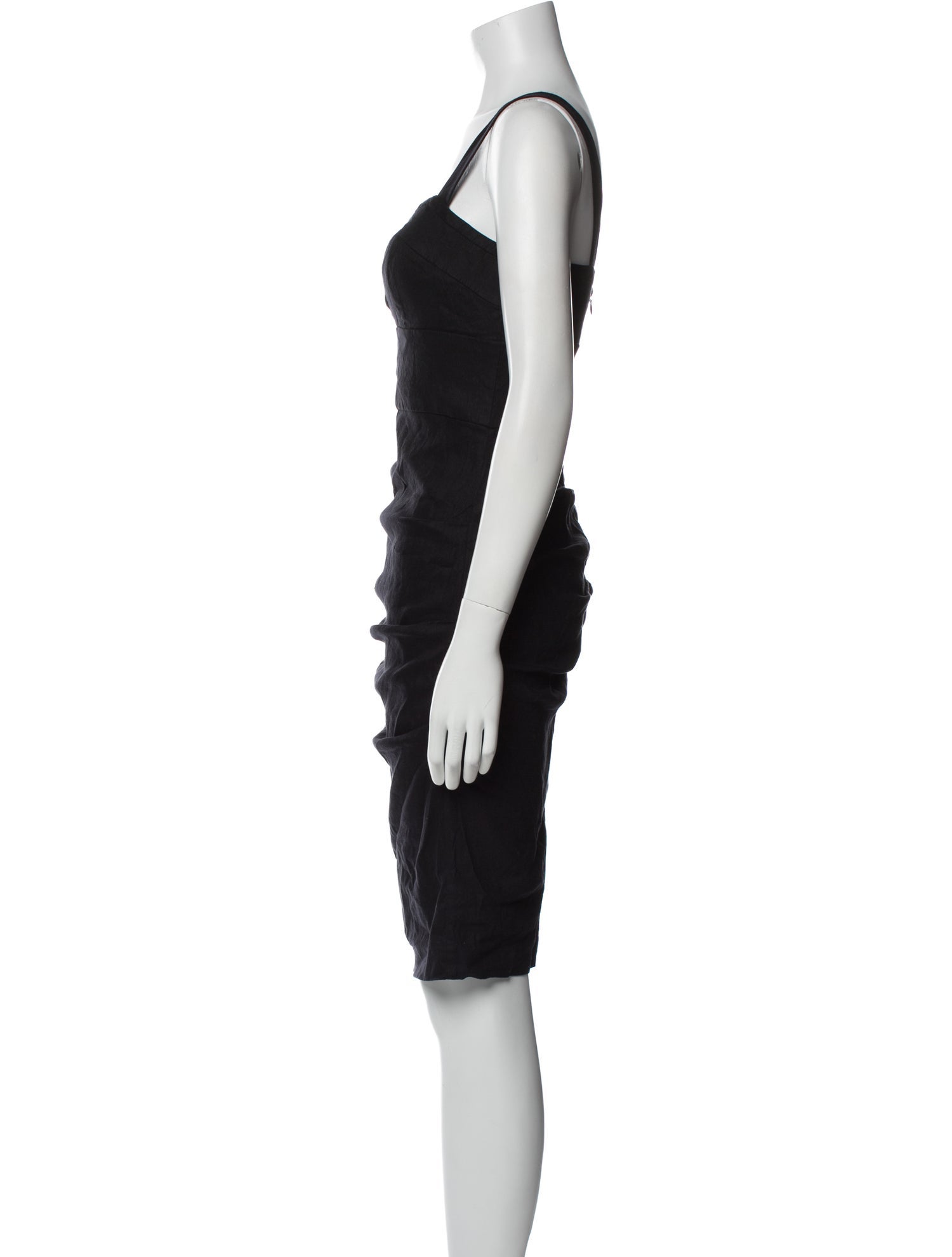 Nicole Miller Square Neckline Knee-Length Dress