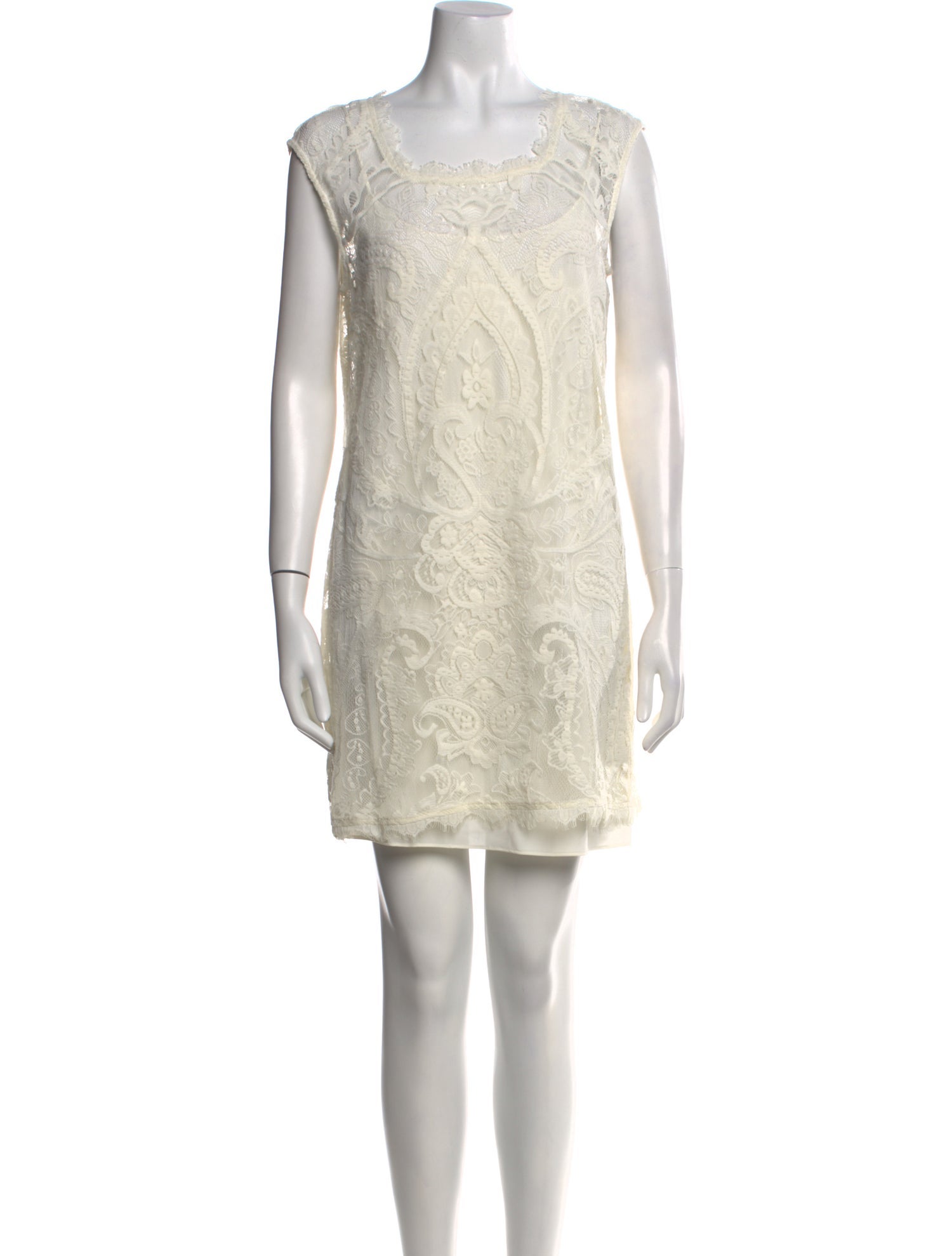 Nicole Miller Lace Pattern Mini Dress