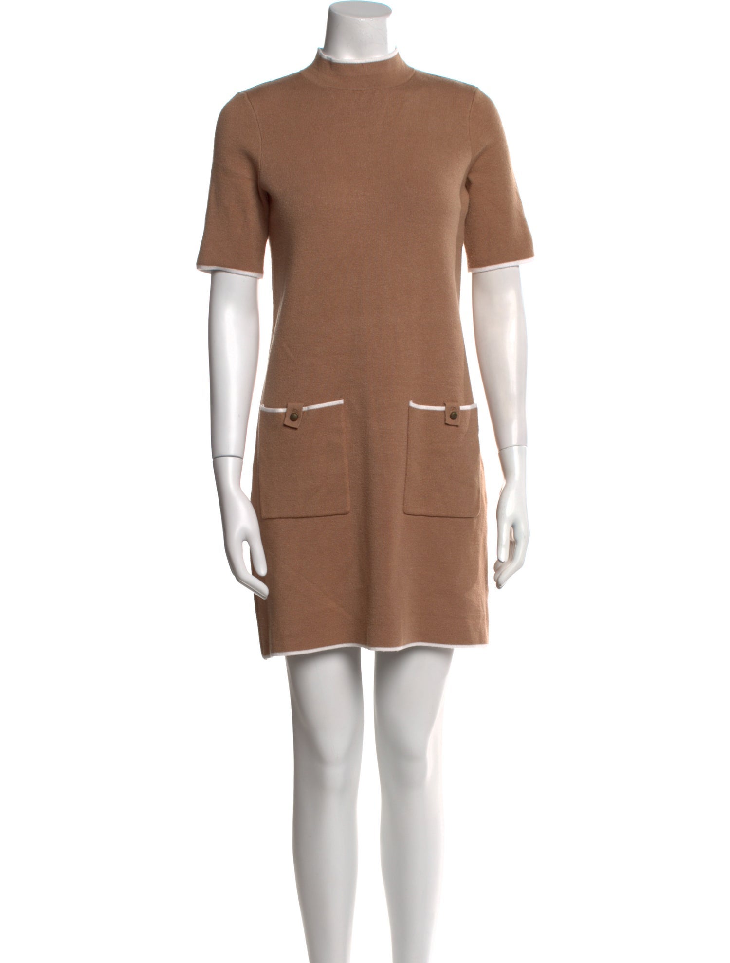 Nicole Miller Mock Neck Mini Dress