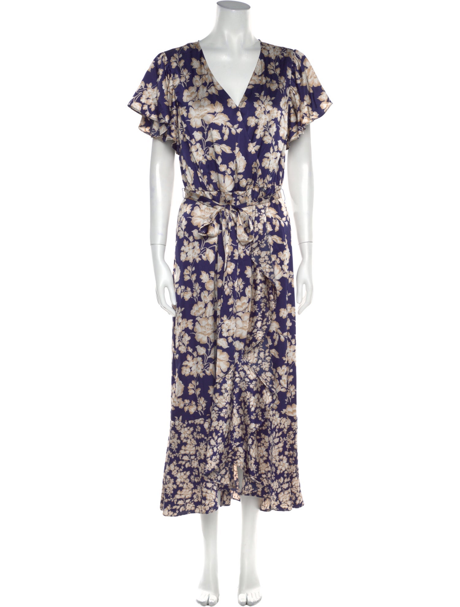Nicole Miller Floral Print Long Dress