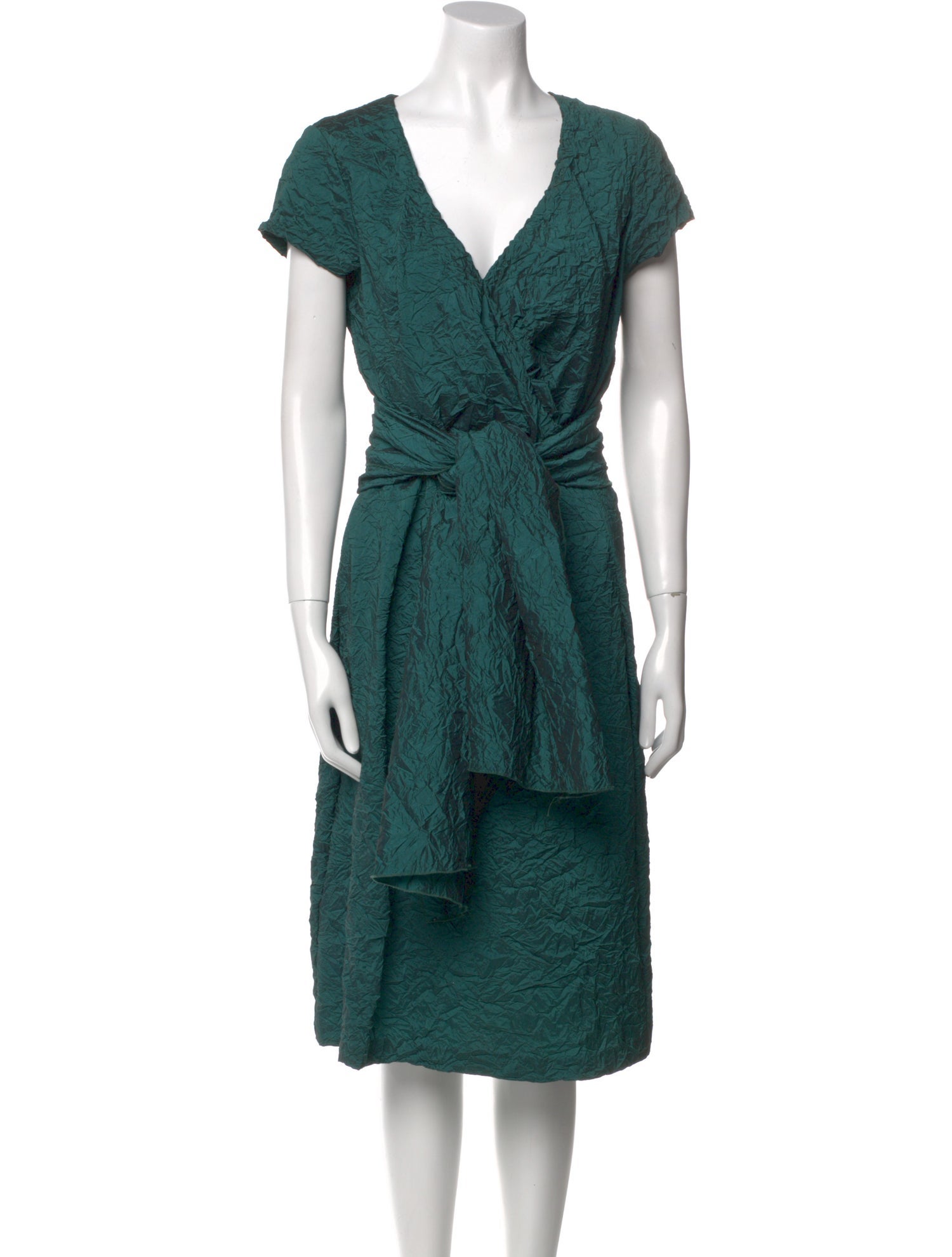 Nicole Miller V-Neck Midi Length Dress