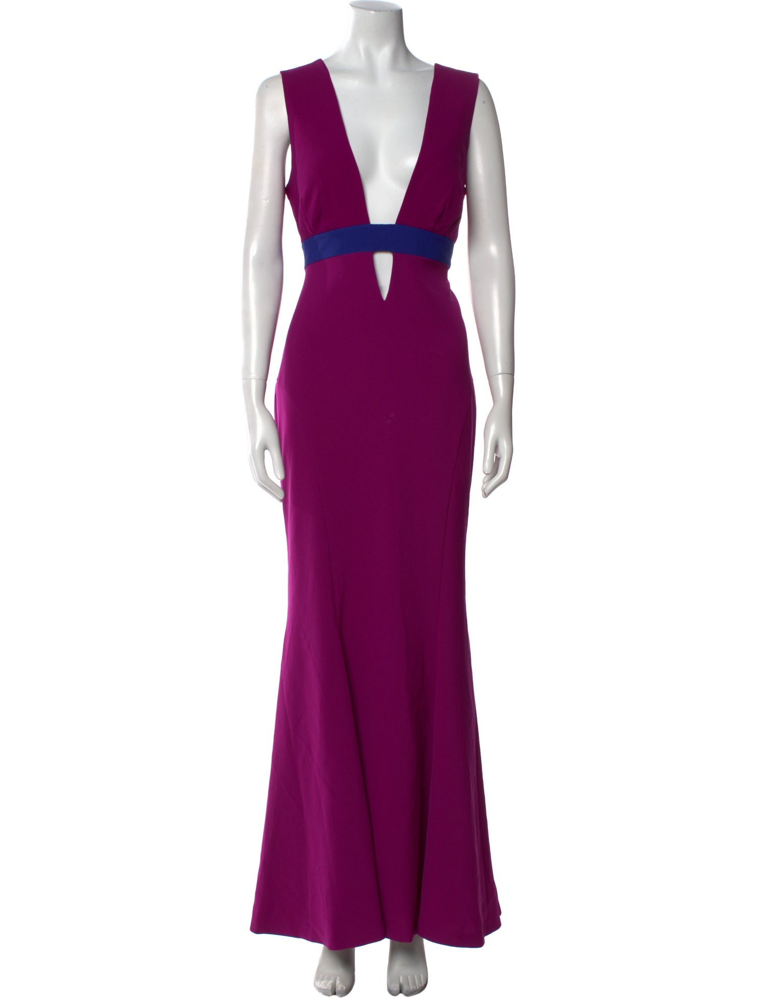 Nicole Miller V-Neck Long Dress