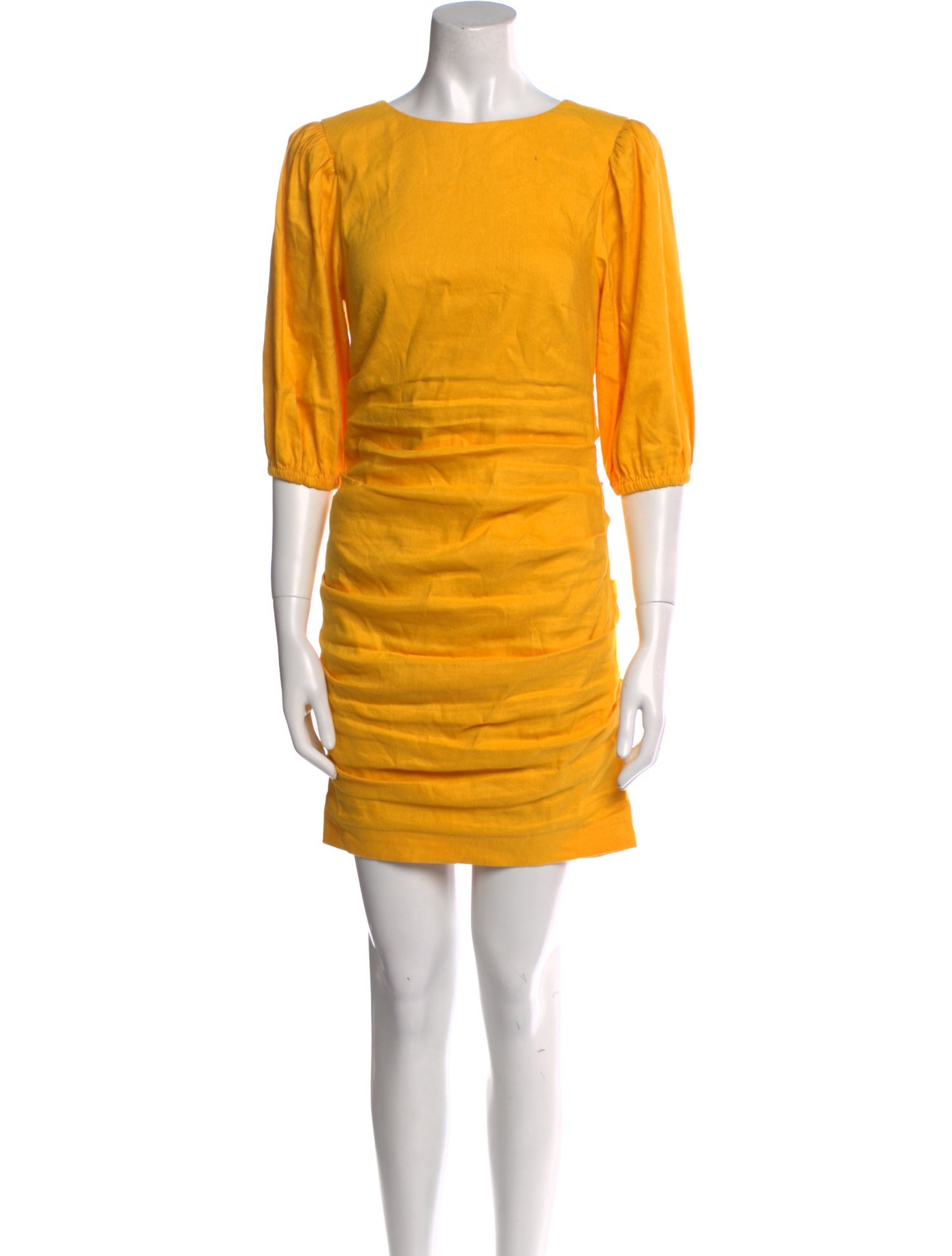 Nicole Miller Bateau Neckline Mini Dress