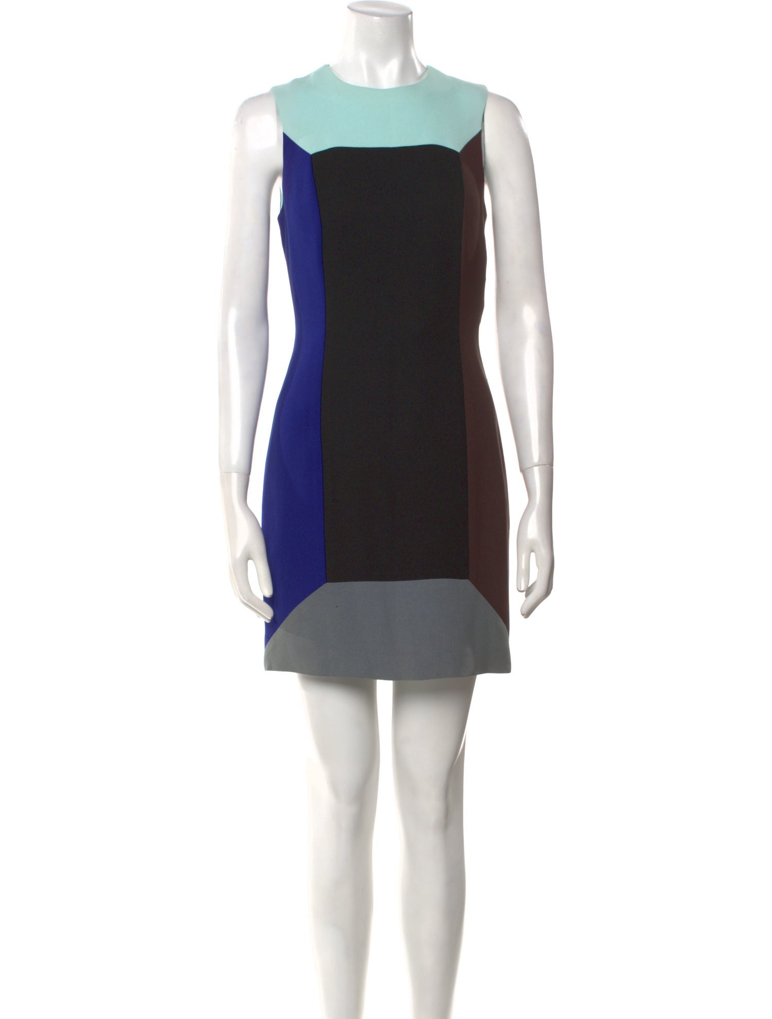 Nicole Miller Colorblock Pattern Mini Dress