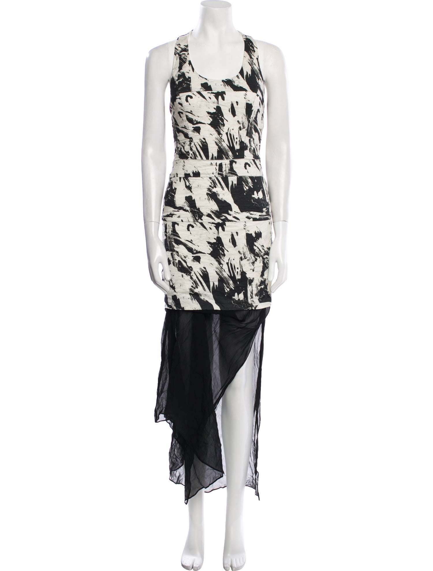 Nicole Miller Printed Long Dress w/ Tags