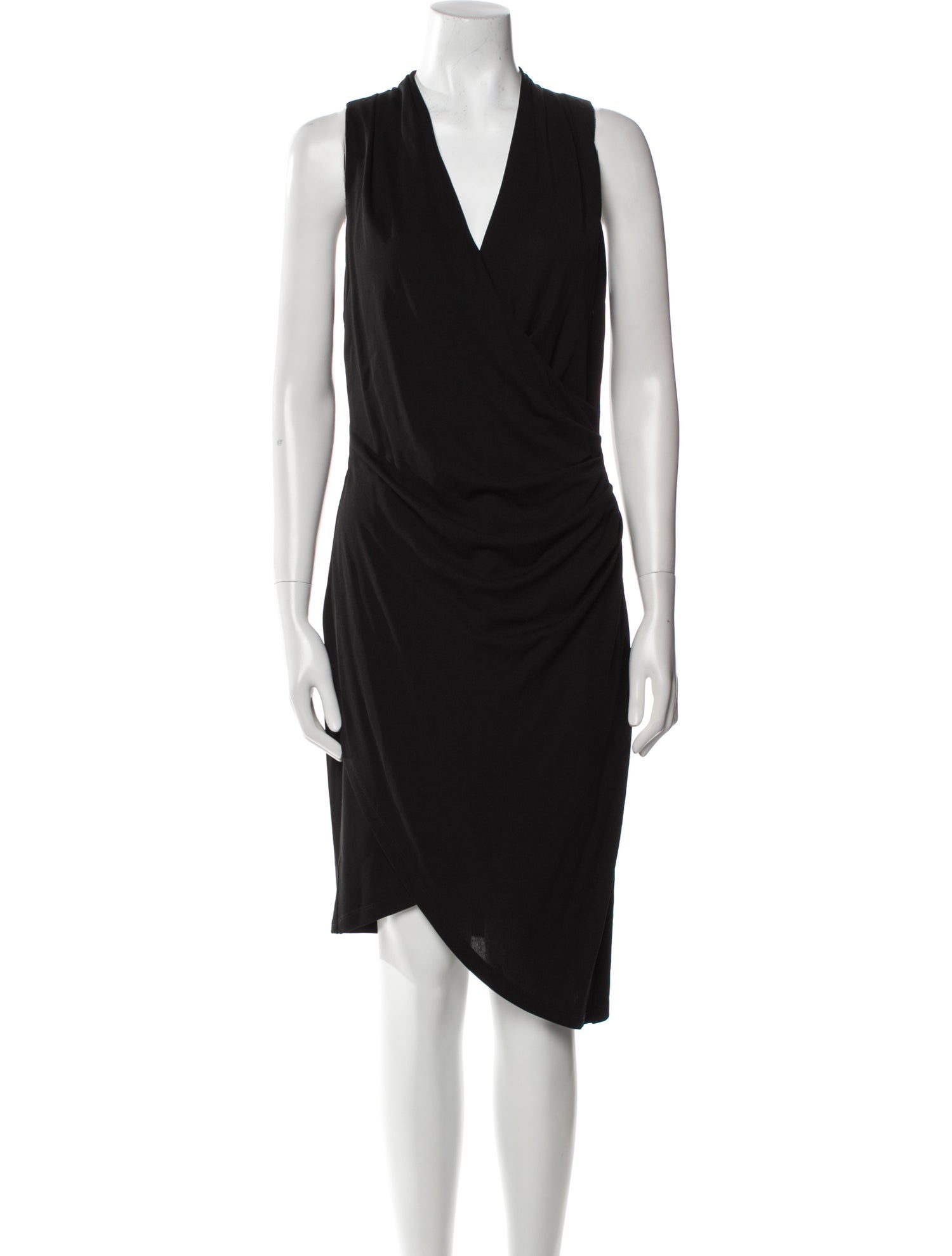 Nicole Miller V-Neck Knee-Length Dress