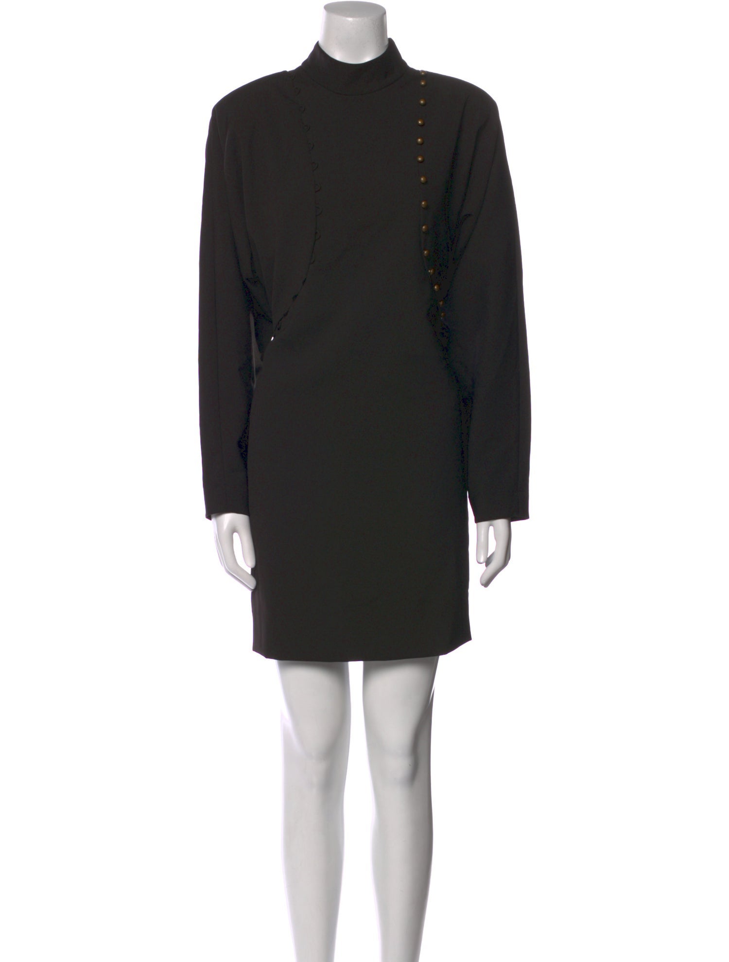 Nicole Miller Mock Neck Mini Dress