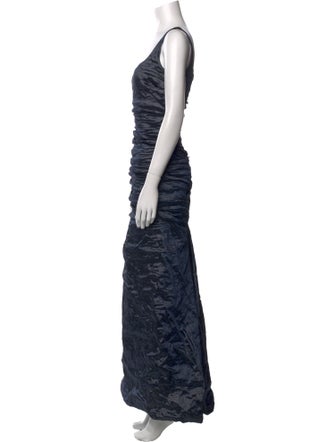 Nicole Miller Square Neckline Long Dress