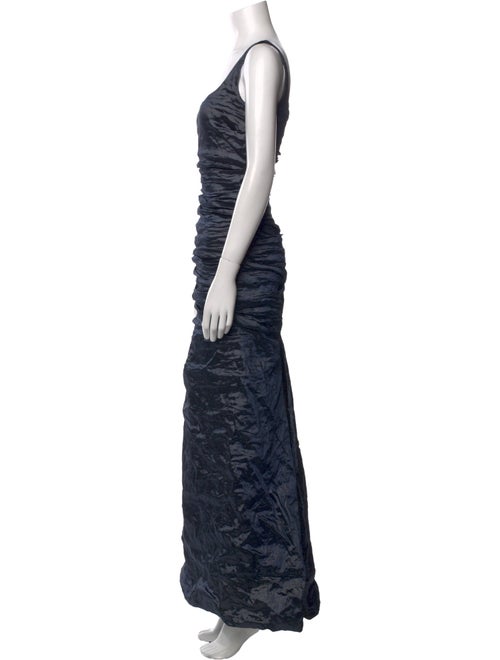 Nicole Miller Square Neckline Long Dress