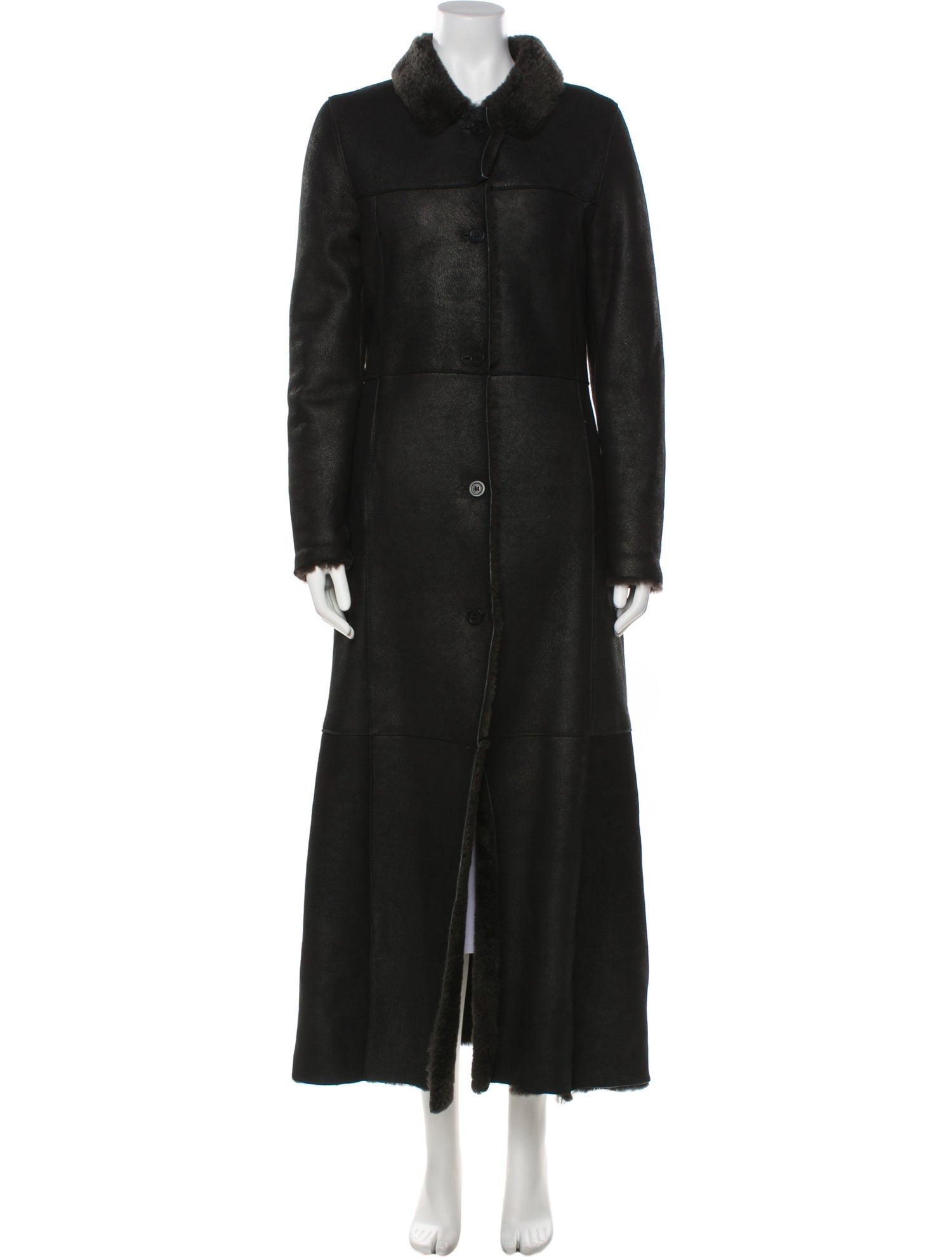 Nicole Miller Shearling Faux Fur Coat