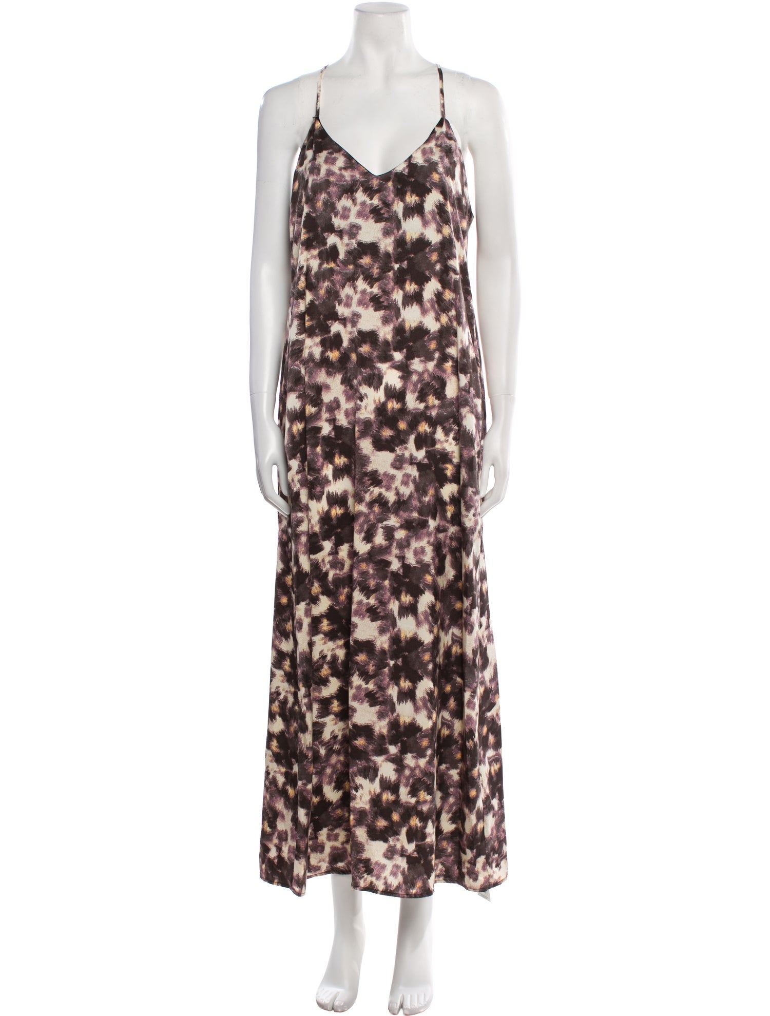 Nicole Miller Tie-Dye Print Long Dress