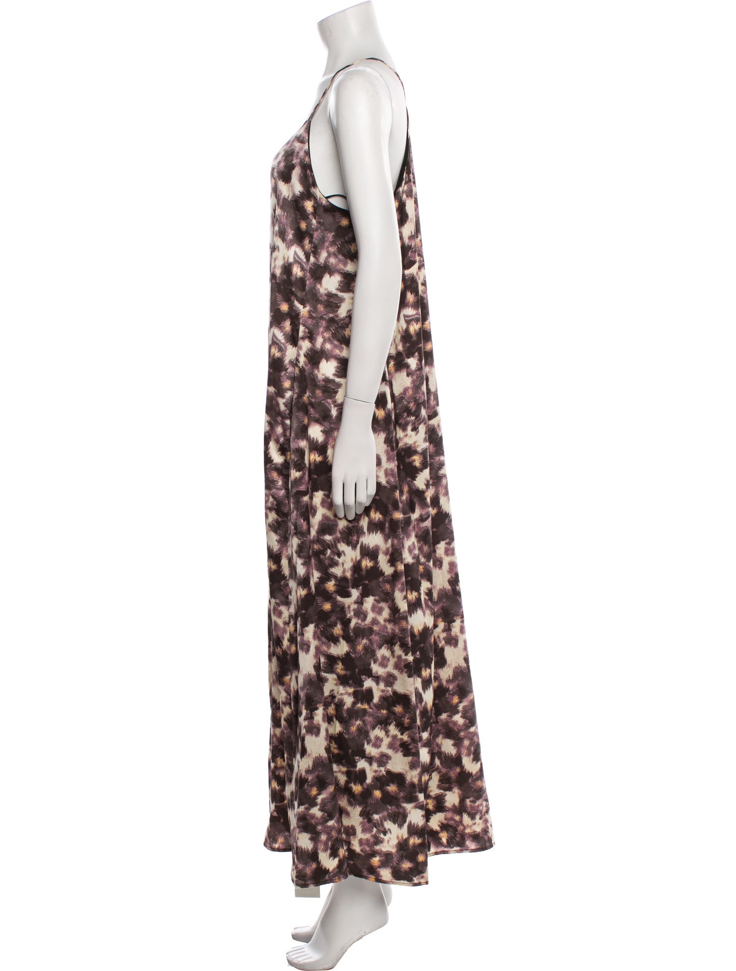 Nicole Miller Tie-Dye Print Long Dress