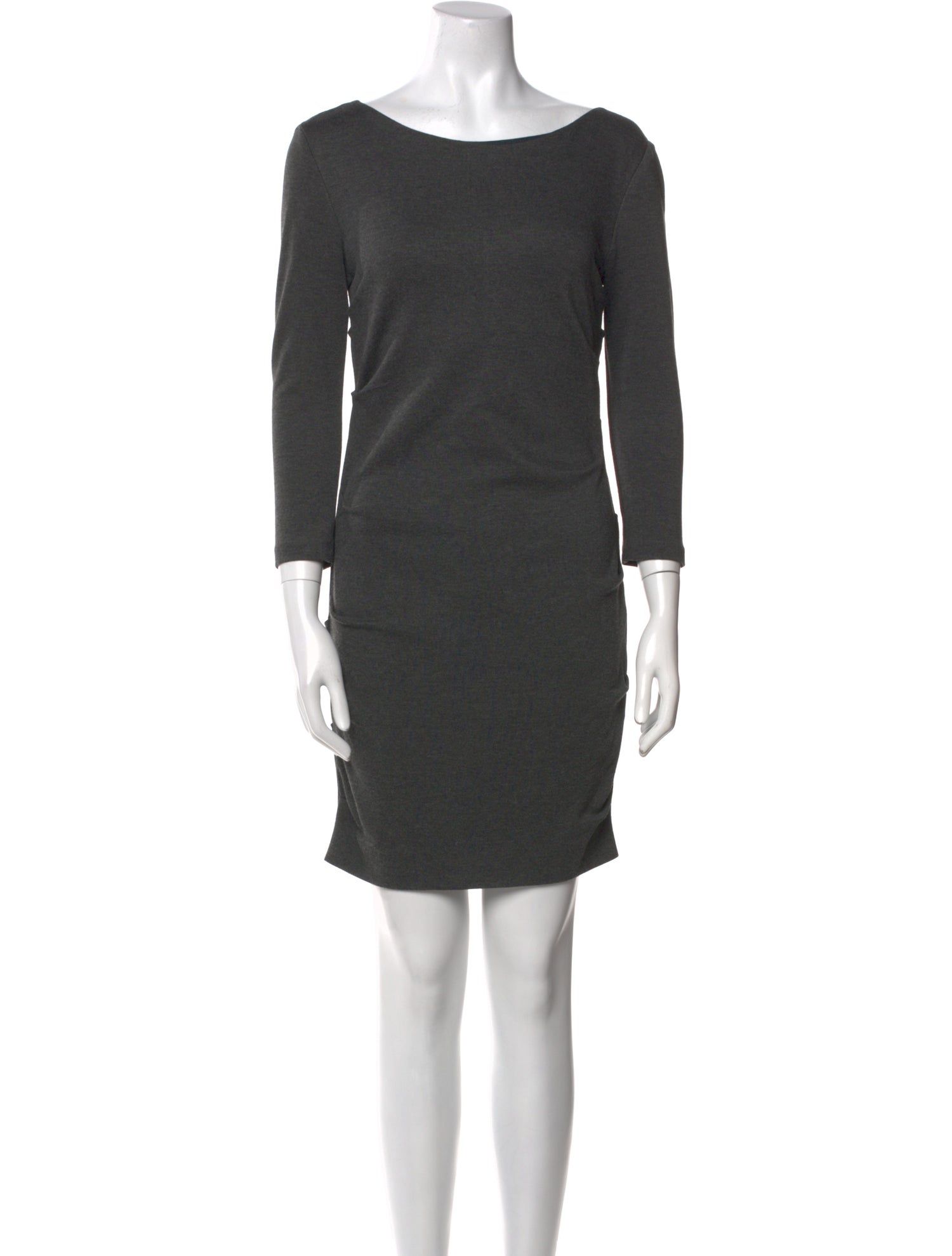 Nicole Miller Bateau Neckline Mini Dress