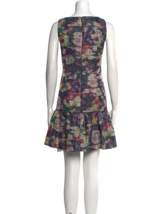 Nicole Miller Printed Mini Dress