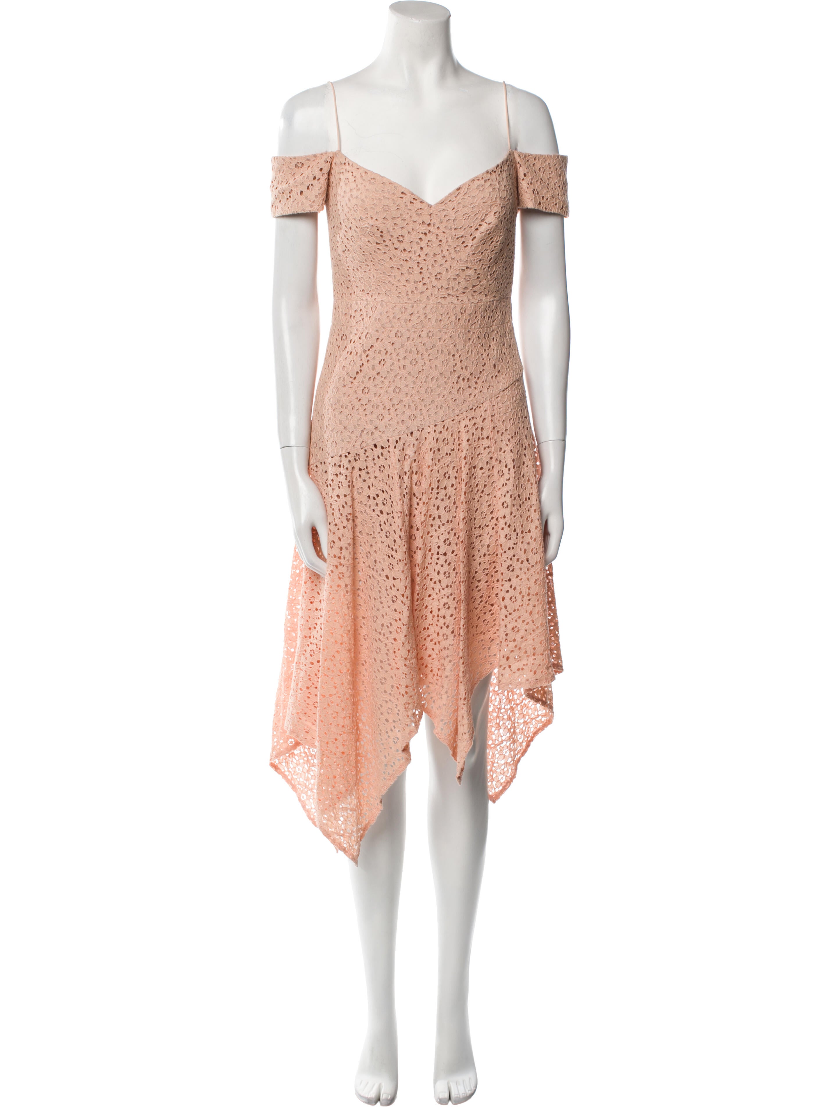 Nicole Miller Lace Pattern Midi Length Dress