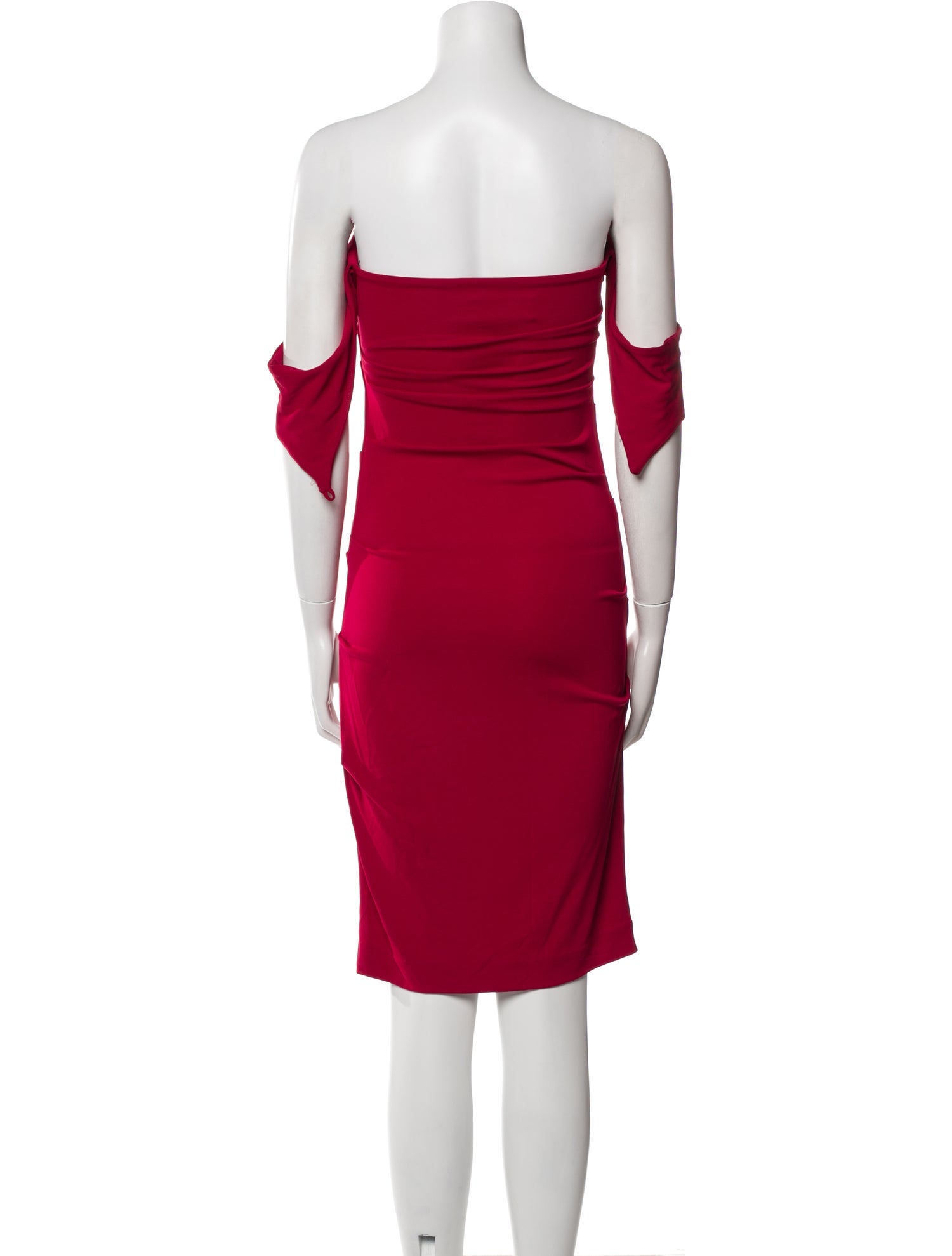 Nicole Miller Strapless Knee-Length Dress