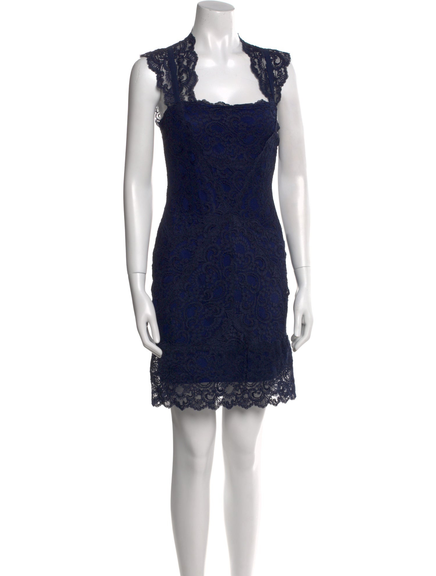 Nicole Miller Lace Pattern Mini Dress