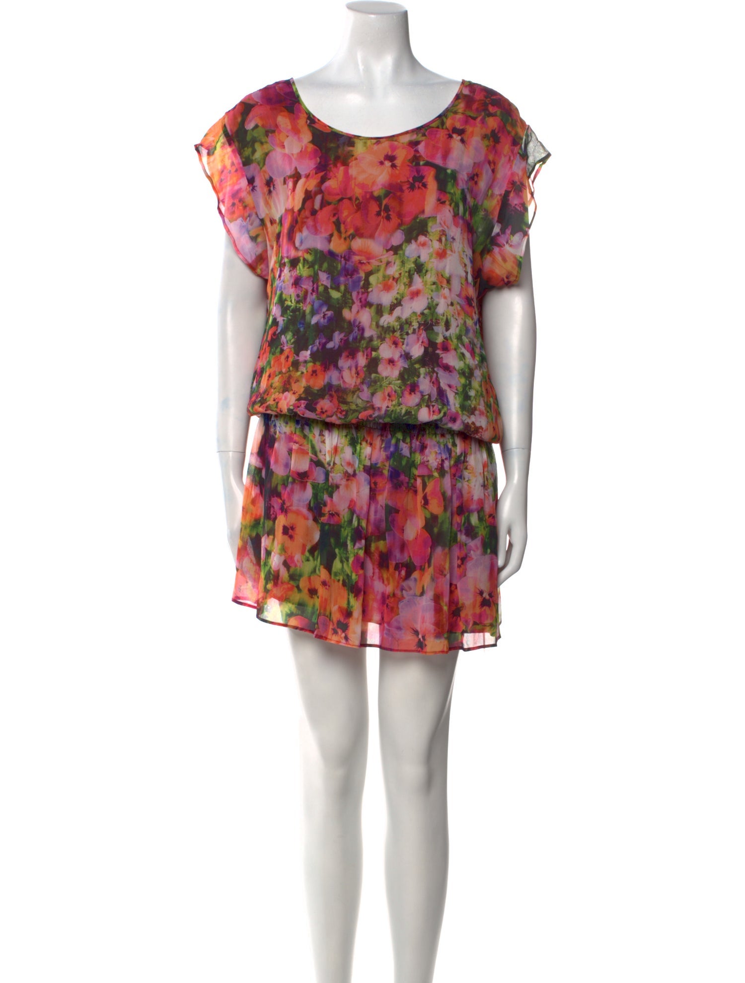 Nicole Miller Printed Knee-Length Dress