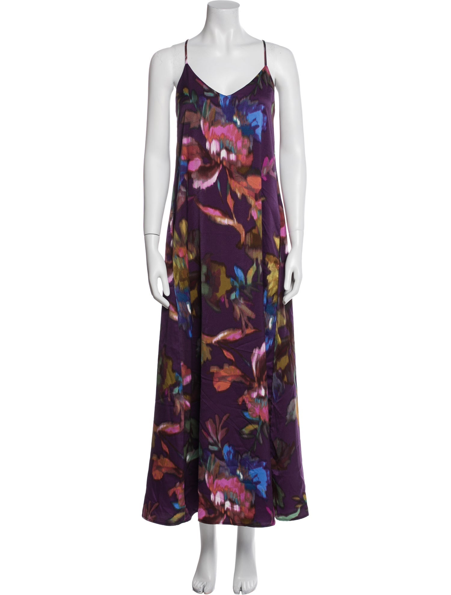 Nicole Miller Floral Print Long Dress