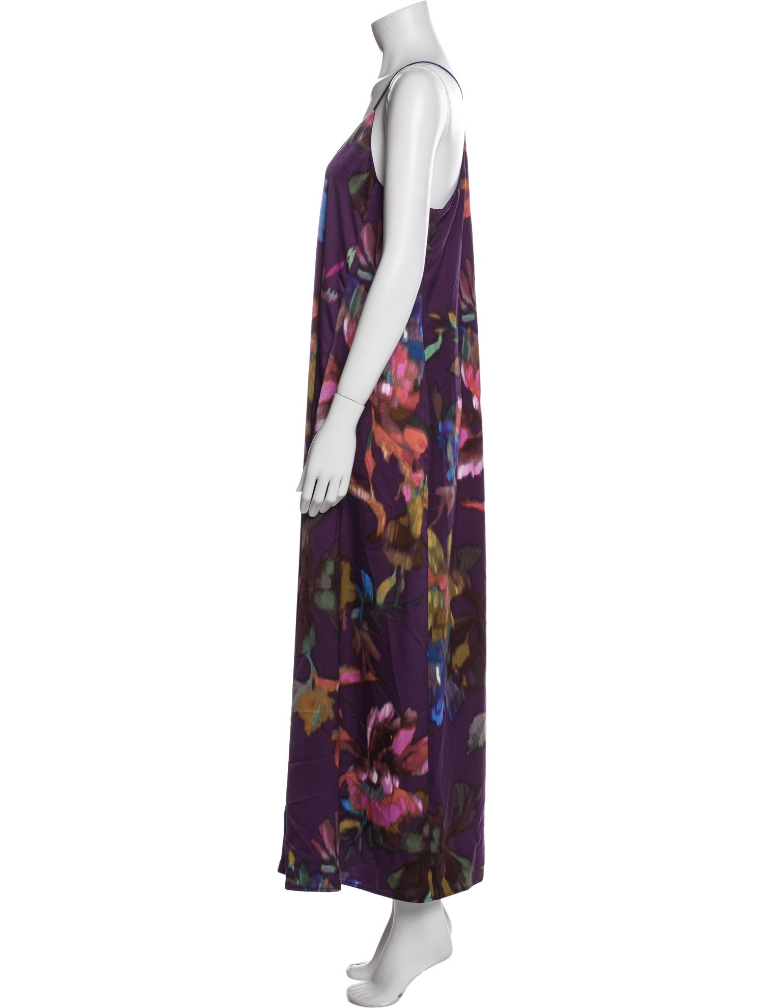 Nicole Miller Floral Print Long Dress