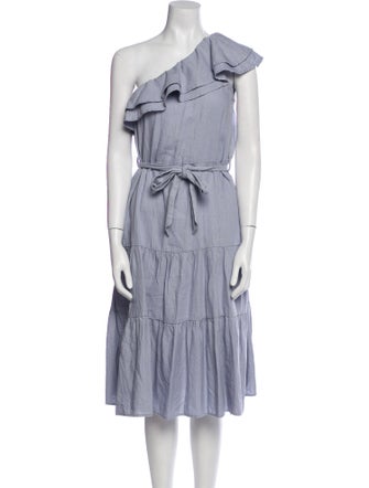 Nicole Miller One-Shoulder Knee-Length Dress