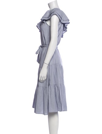 Nicole Miller One-Shoulder Knee-Length Dress