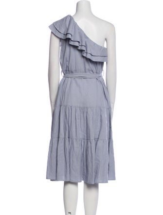 Nicole Miller One-Shoulder Knee-Length Dress