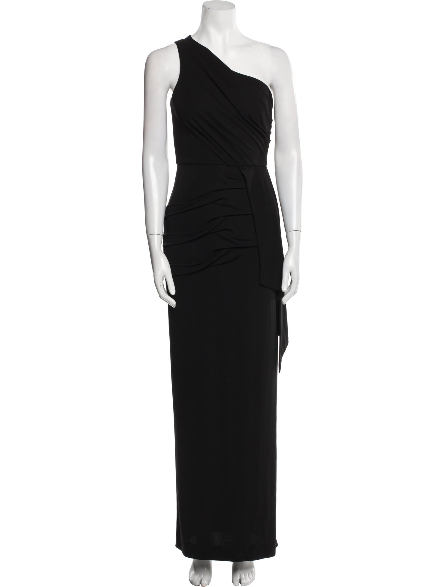 Nicole Miller One-Shoulder Long Dress