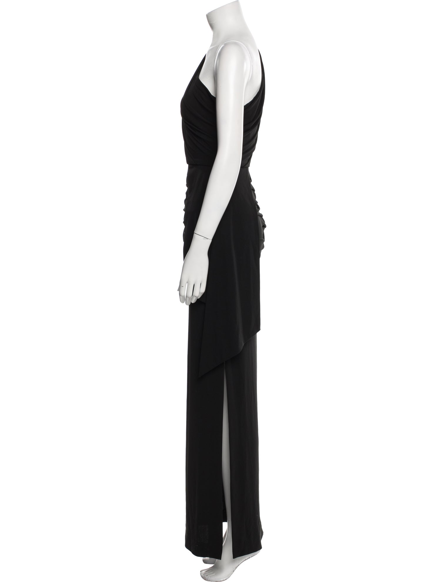 Nicole Miller One-Shoulder Long Dress