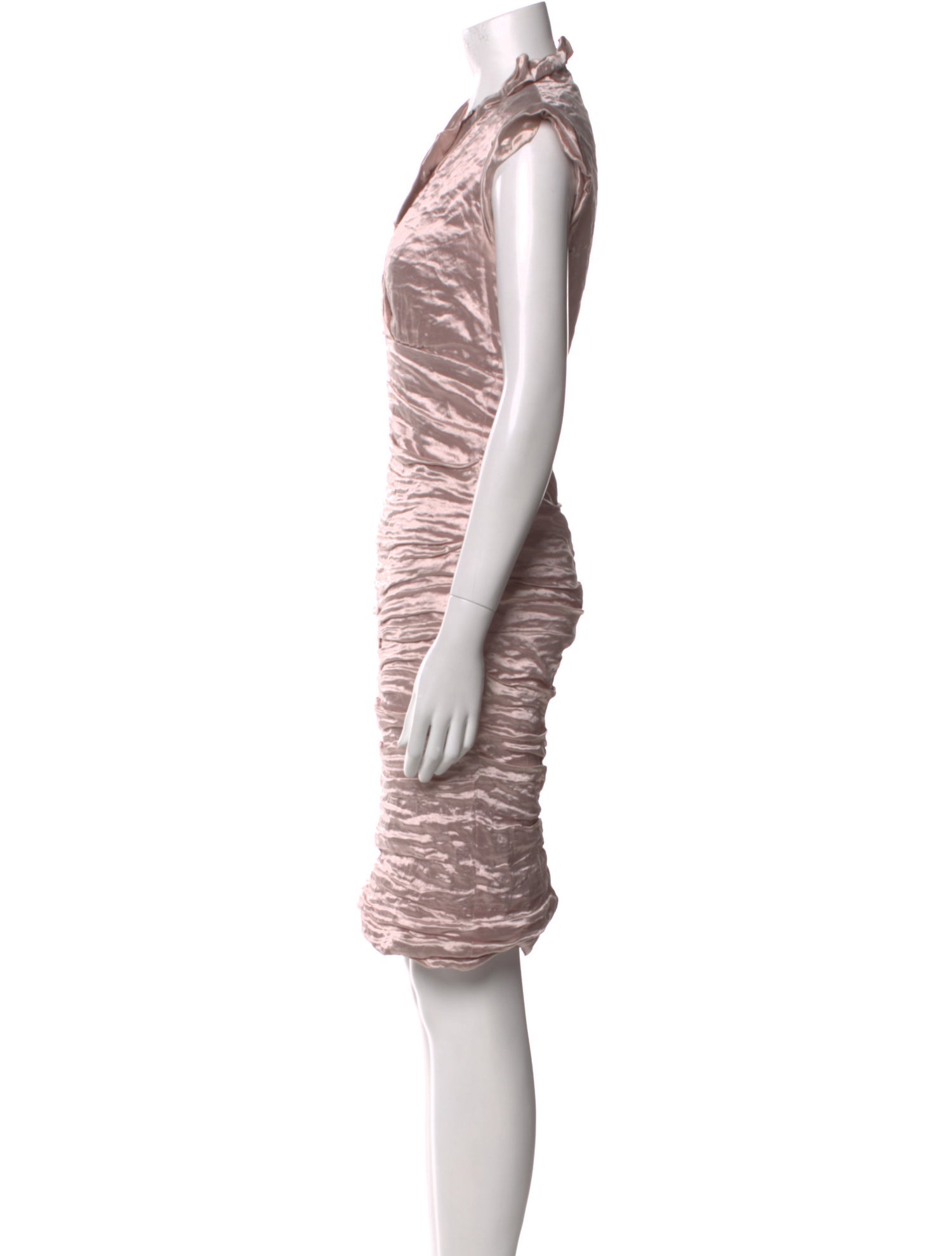 Nicole Miller V-Neck Knee-Length Dress