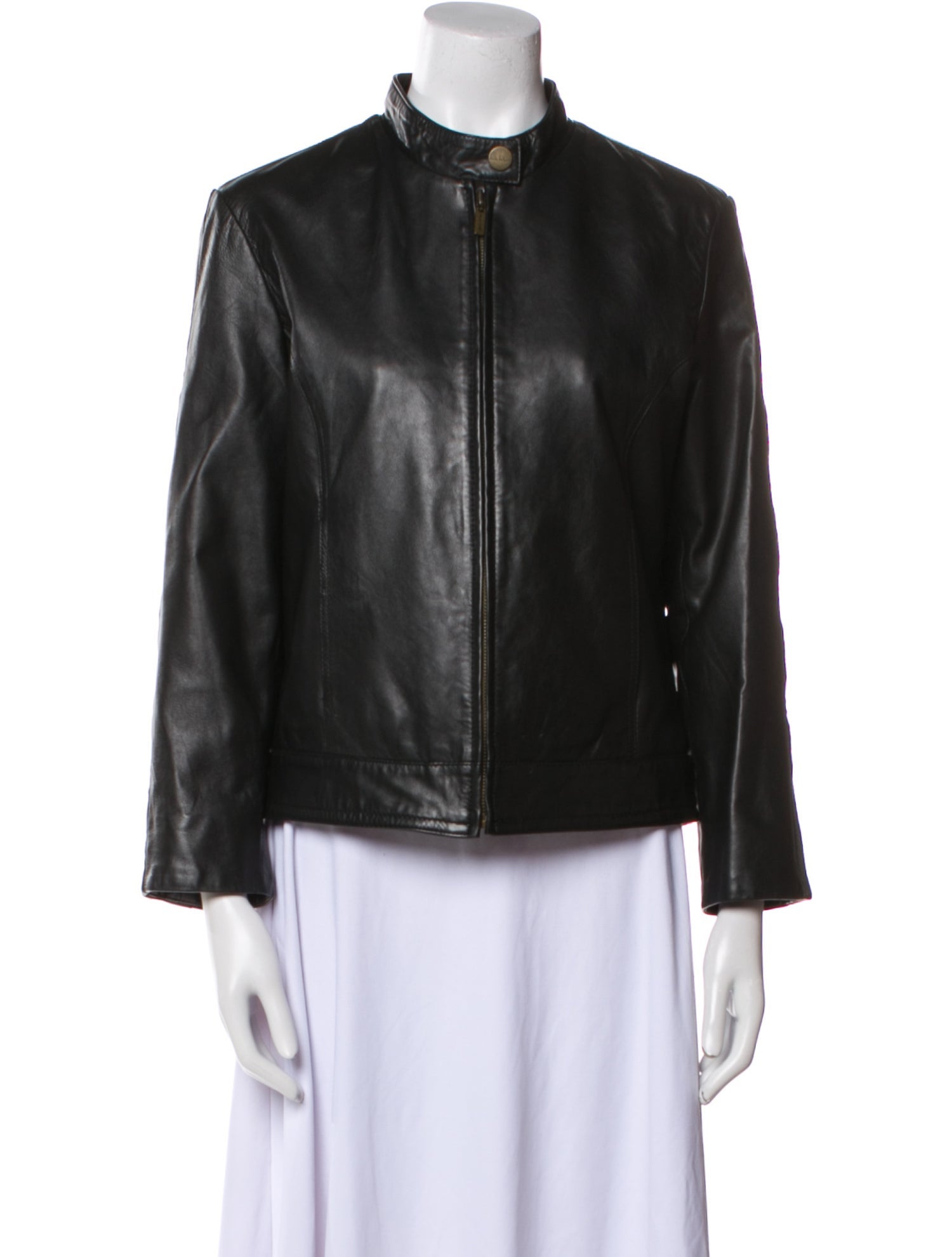 Nicole Miller Leather Biker Jacket