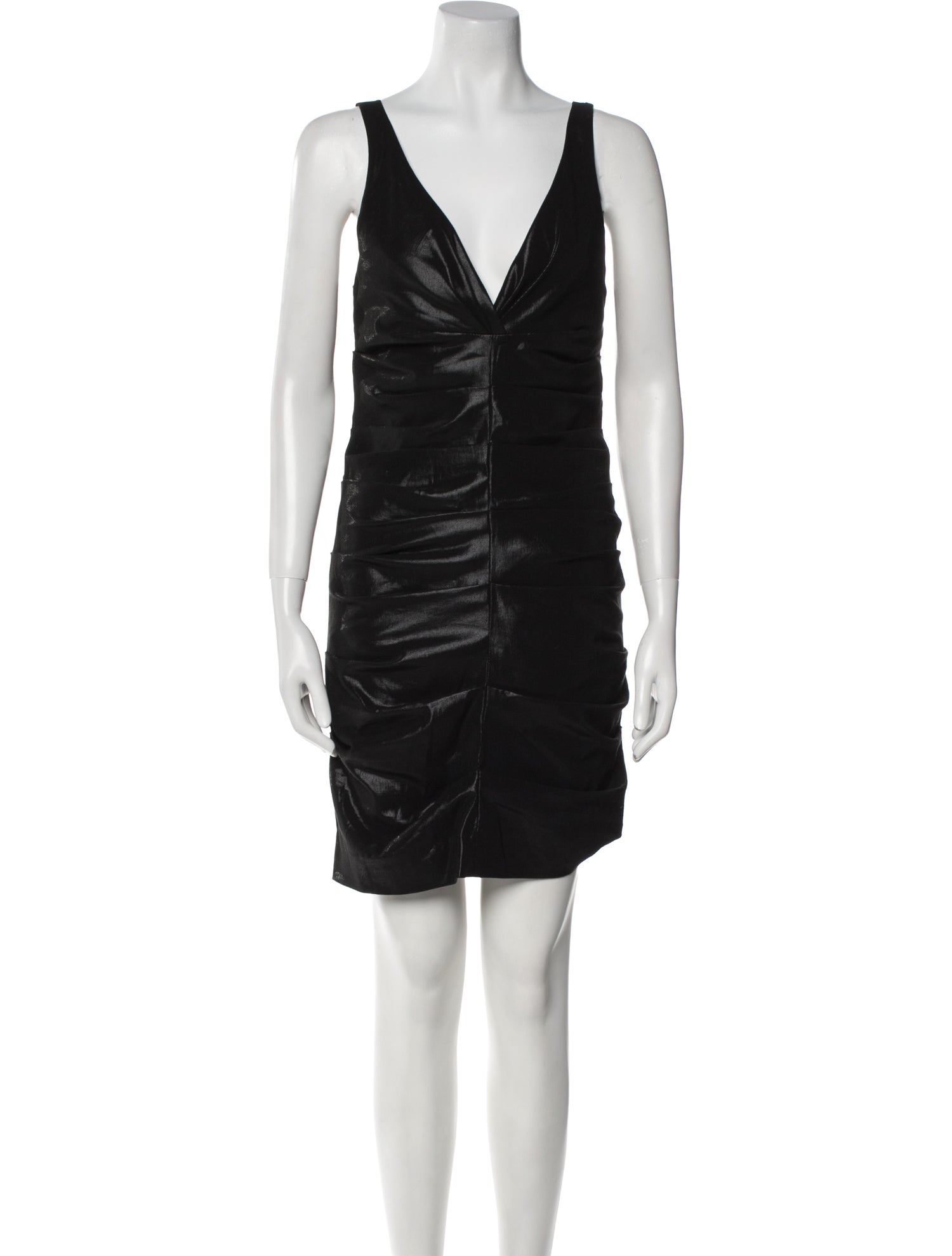 Nicole Miller V-Neck Mini Dress