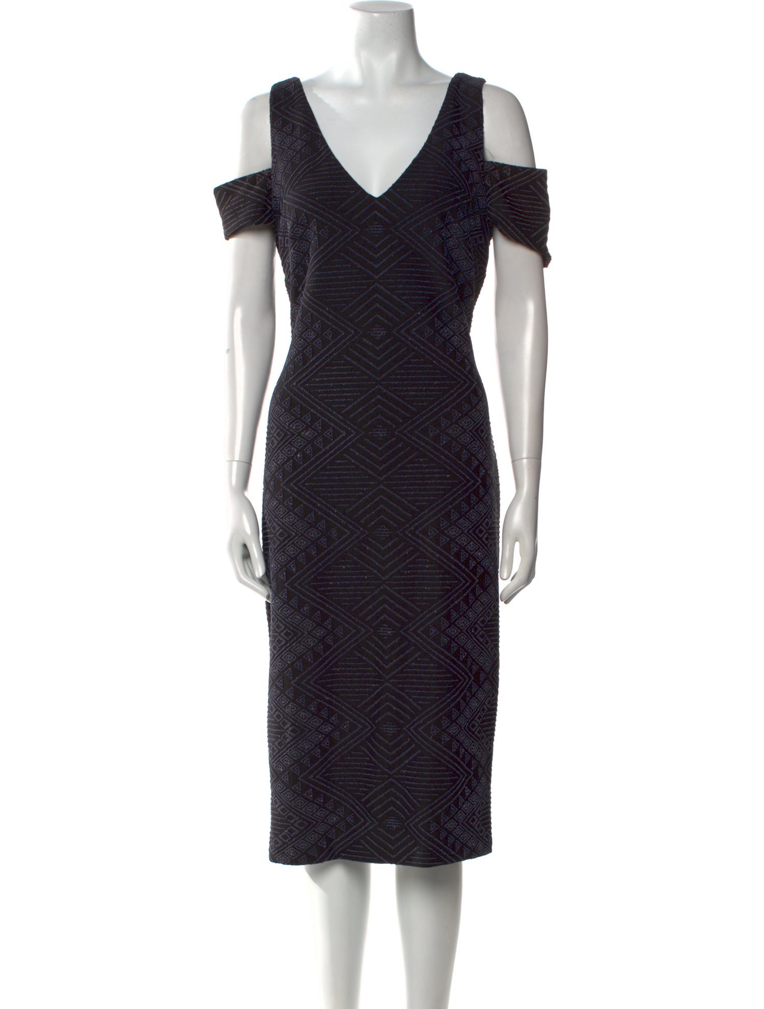 Nicole Miller Printed Midi Length Dress