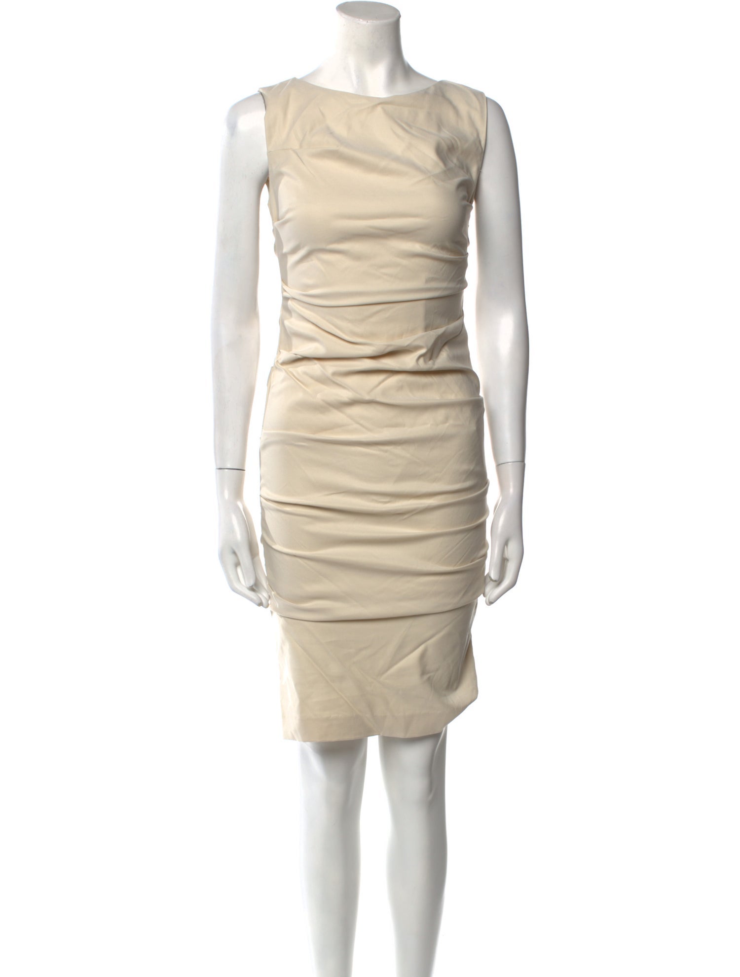 Nicole Miller Bateau Neckline Knee-Length Dress w/ Tags