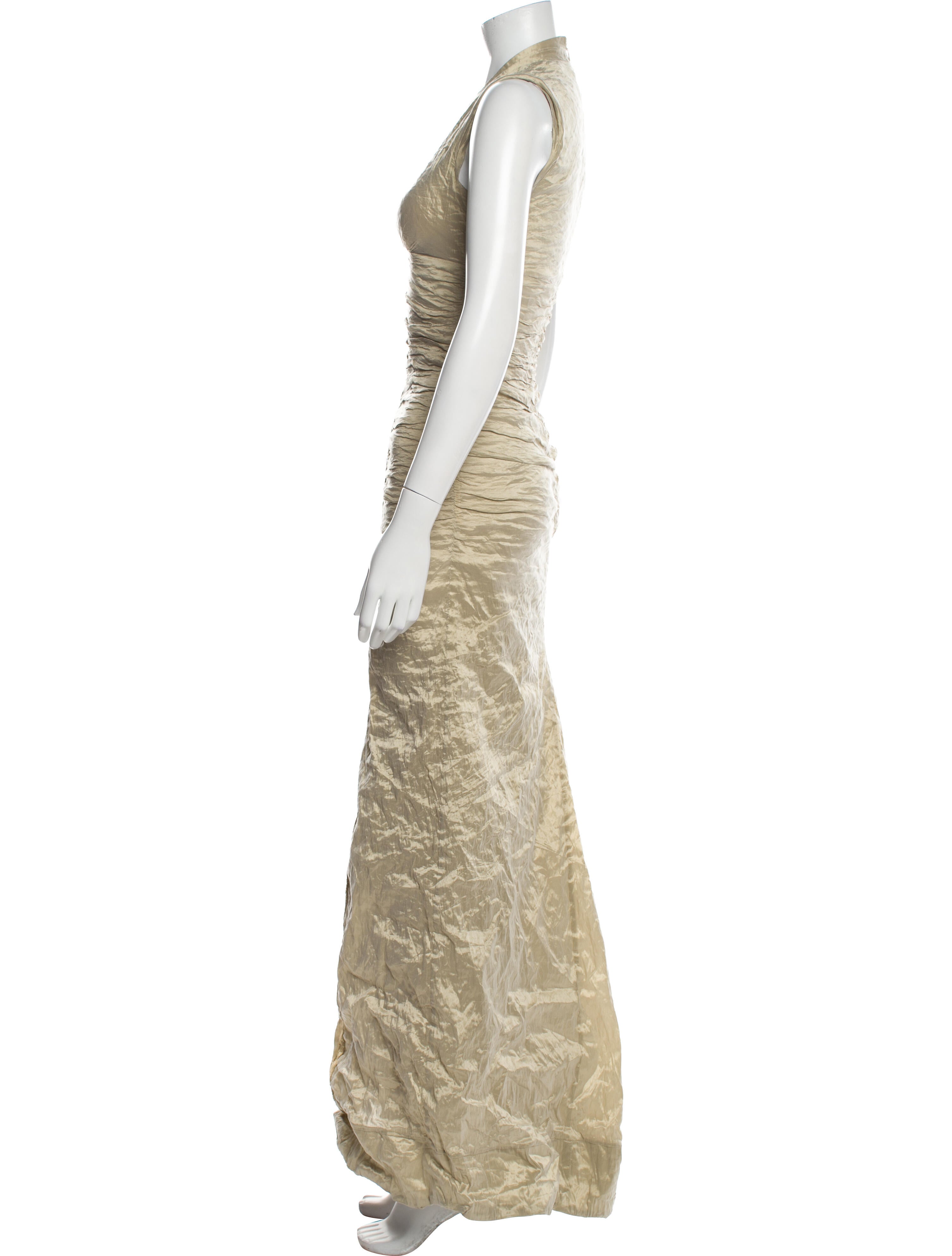 Nicole Miller V-Neck Long Dress