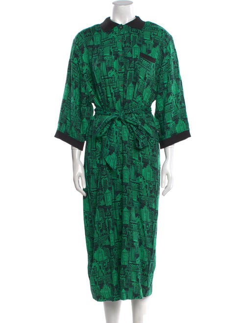 Nicole Miller Printed Long Dress