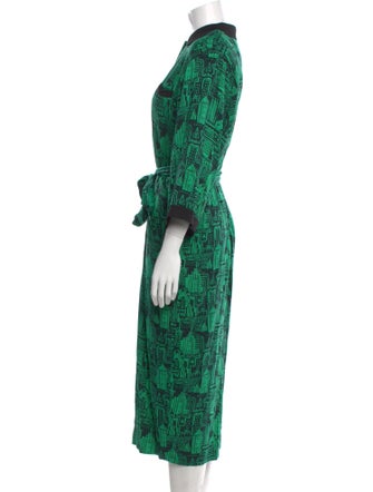 Nicole Miller Printed Long Dress