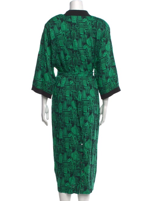 Nicole Miller Printed Long Dress